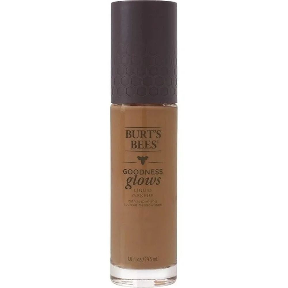 Burt's Bees Goodness Glows Liquid Makeup #1060 Chestnut Foundation New Sealed